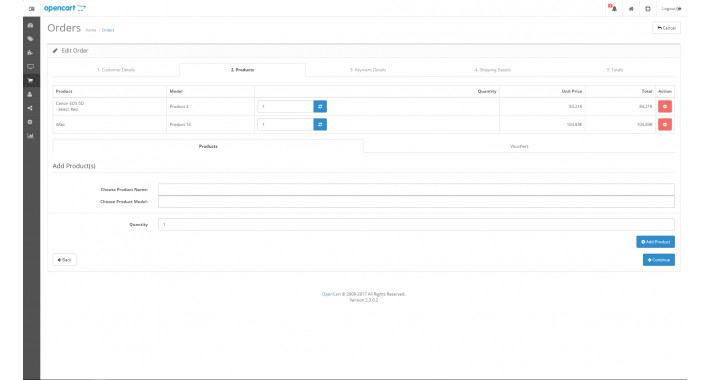 OpenCart – Add product in admin by model